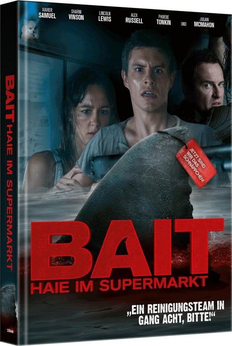 Bait - Haie im Supermarkt (3D Blu-ray &amp; DVD im Mediabook), 1 Blu-ray Disc und 1 DVD