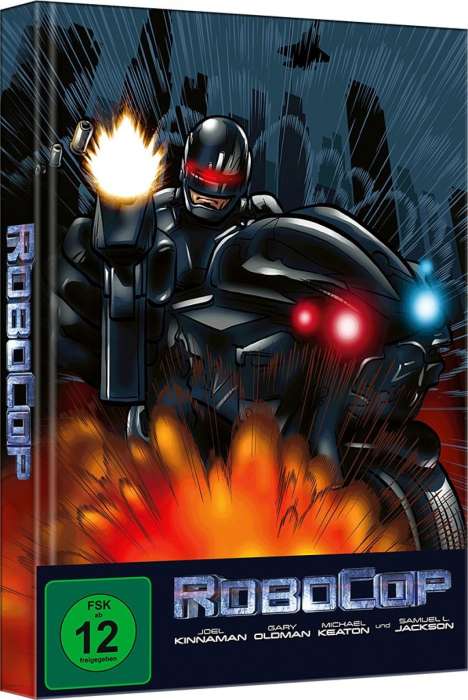 Robocop (2013) (Blu-ray &amp; DVD im Mediabook), 1 Blu-ray Disc und 1 DVD