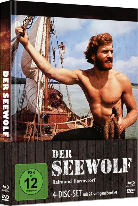 Der Seewolf (1971) (Komplette Serie) (Blu-ray &amp; DVD im Mediabook), 2 Blu-ray Discs und 2 DVDs