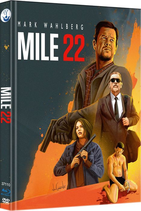 Mile 22 (Blu-ray &amp; DVD im Mediabook), 1 Blu-ray Disc und 1 DVD