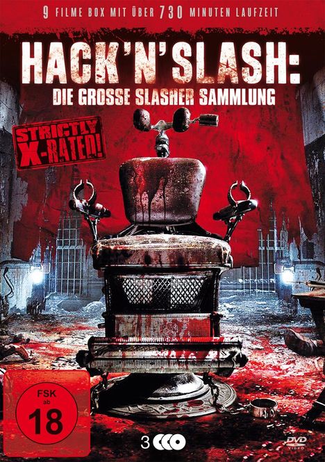 Hack‘n‘Slash: Die große Slasher Sammlung (9 Filme auf 3 DVDs), 3 DVDs