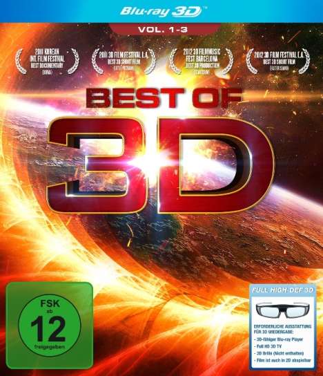 Best of 3D Vol. 1-3 (3D Blu-ray), Blu-ray Disc