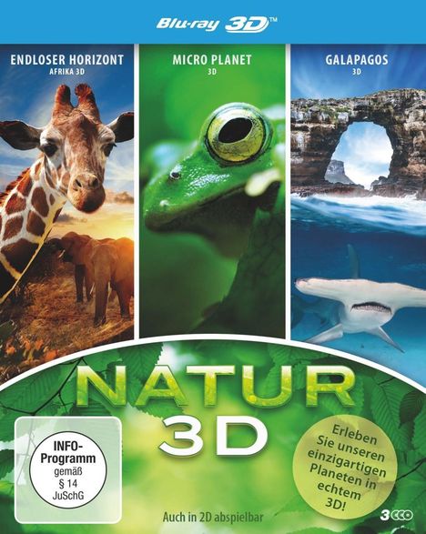 Natur (3D Blu-ray), 3 Blu-ray Discs