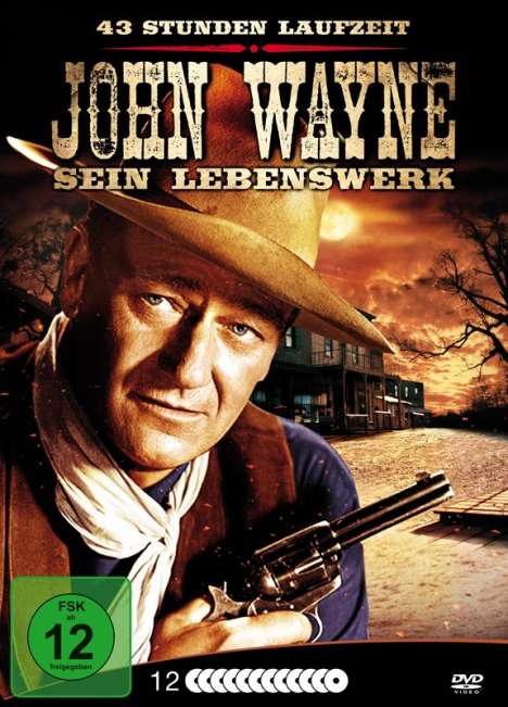 John Wayne: Sein Lebenswerk (Metallbox), 12 DVDs