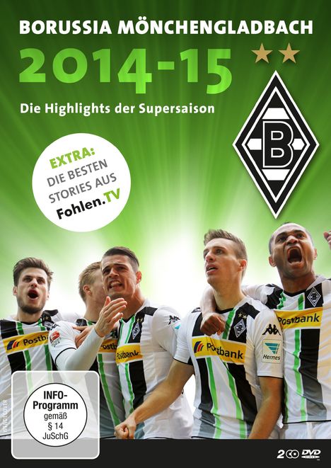 Borussia Mönchengladbach 2014-15 - Die Highlights der Supersaison, 2 DVDs