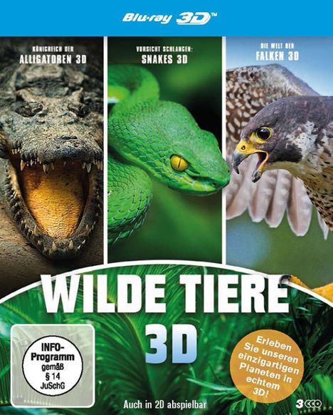 Wilde Tiere (3D Blu-ray), 3 Blu-ray Discs