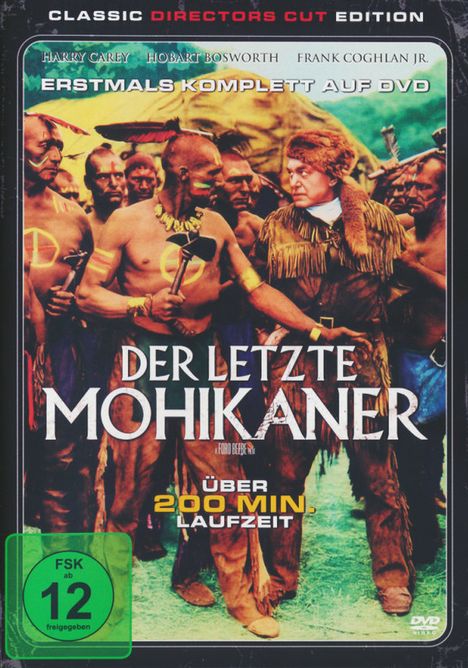 Der letzte Mohikaner (1932) (Director's Cut), DVD
