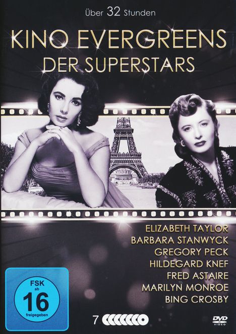 Kino Evergreens der Superstars (21 Filme auf 7 DVDs), 7 DVDs