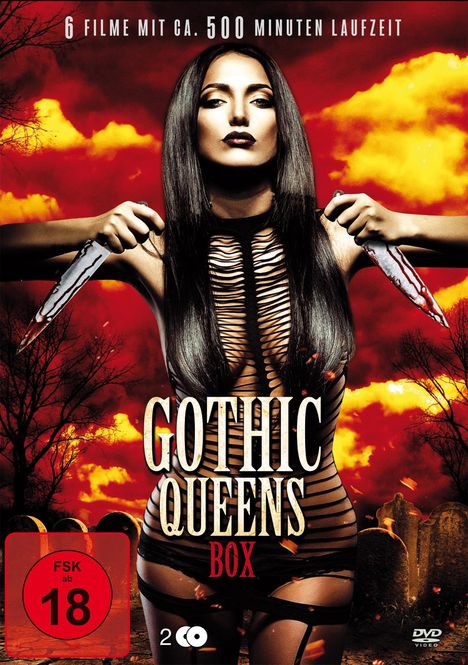 Gothic Queens Box (6 Filme auf 2 DVDs), 2 DVDs