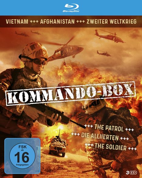 Kommando-Box (3 Filme im Sammelschuber) (Blu-ray), 3 Blu-ray Discs