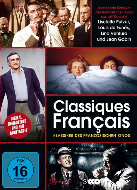 Classiques Francais - Klassiker des französischen Kinos, 3 DVDs