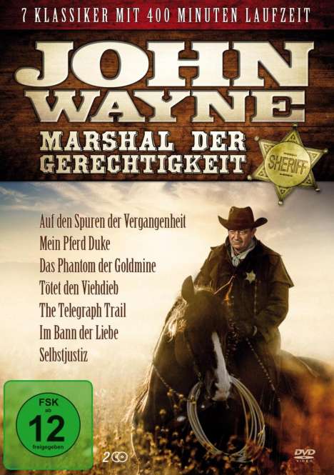 John Wayne - Marshal der Gerechtigkeit (7 Filme auf 2 DVDs), 2 DVDs