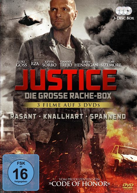 Justice - Die grosse Rache-Box, 3 DVDs