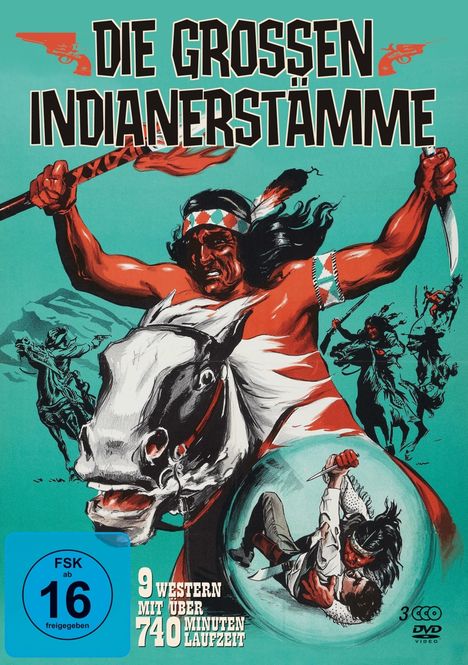 Die grossen Indianerstämme (9 Filme auf 3 DVDs), 3 DVDs