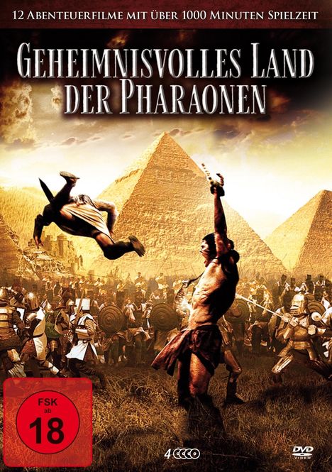 Geheimnisvolles Land der Pharaonen (12 Filme auf 4 DVDs), 4 DVDs