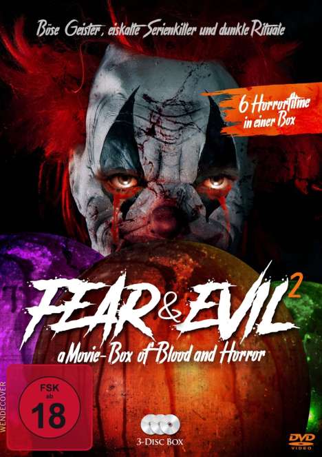 Fear &amp; Evil 2 - a Movie-Box of Blood and Horror (6 Filme auf 3 DVDs), 3 DVDs