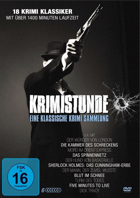 Krimistunde (18 Filme auf 6 DVDs), 6 DVDs