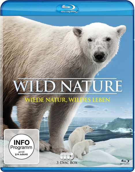 Wild Nature - Wilde Natur, wildes Leben (Blu-ray), 3 Blu-ray Discs