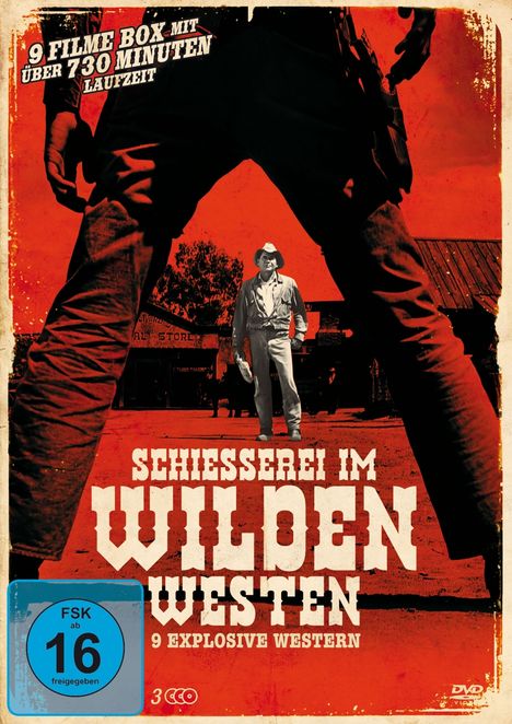 Schiesserei im Wilden Westen (9 Filme auf 3 DVDs), 3 DVDs