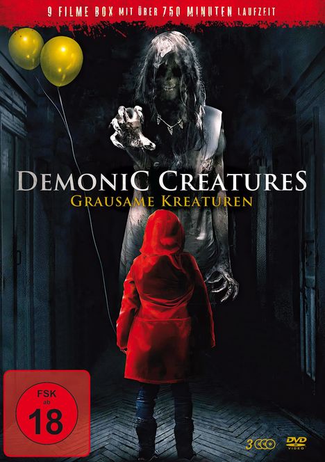 Demonic Creatures - Grausame Kreaturen (9 Filme auf 3 DVDs), 3 DVDs