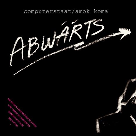 Abwärts: Computerstaat / Amok Koma (Limited-Edition) (Black &amp; Clear Vinyl), 2 LPs