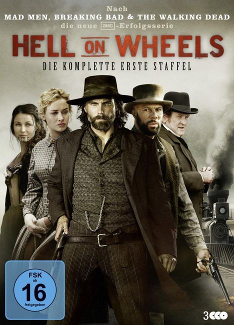 Hell on Wheels Season 1, 3 DVDs