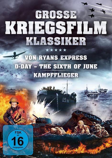 Grosse Kriegsfilm-Klassiker, 3 DVDs