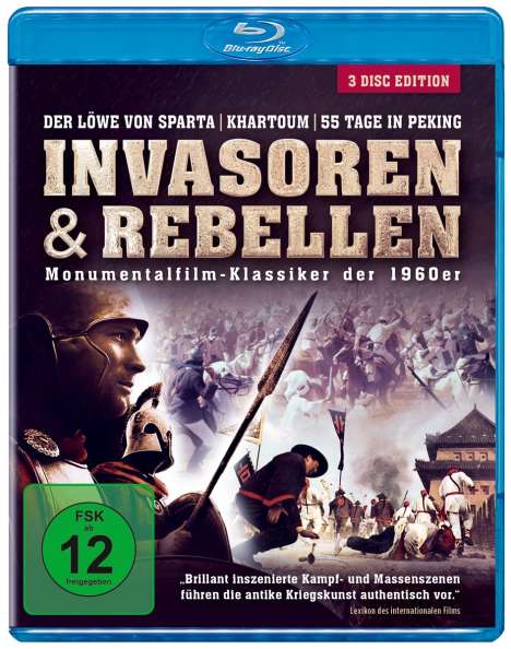 Invasoren &amp; Rebellen - Monumentalfilm-Klassiker der 1960er (Blu-ray), 3 Blu-ray Discs
