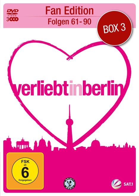 Verliebt in Berlin Box 3 (Folgen 61-90), 3 DVDs