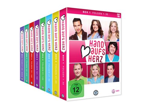 Hand aufs Herz (Komplette Serie), 24 DVDs