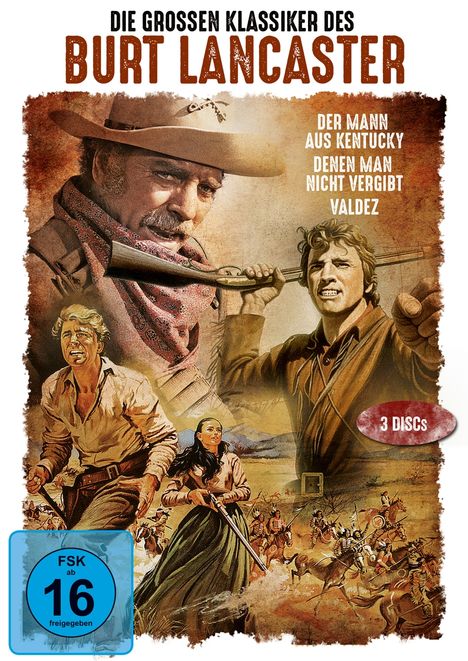 Die großen Klassiker des Burt Lancaster, 3 DVDs