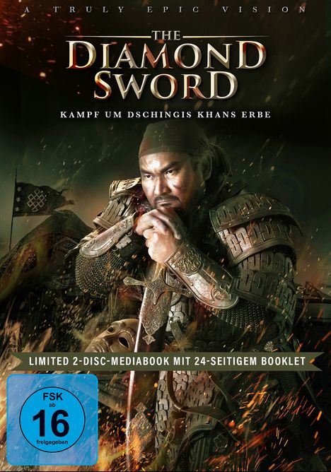 The Diamond Sword - Kampf um Dschingis Khans Erbe (Blu-ray &amp; DVD im Mediabook), 1 Blu-ray Disc und 1 DVD