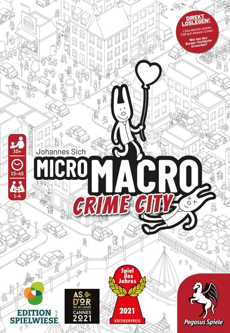 MicroMacro: Crime City (Edition Spielwiese), Spiele