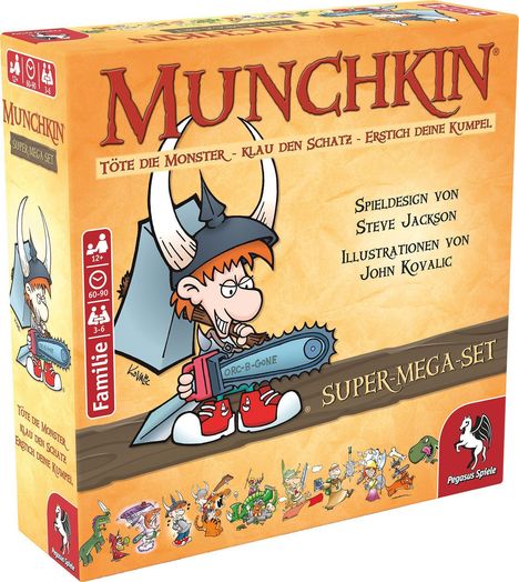 Munchkin Fantasy Super-Mega-Set, Spiele