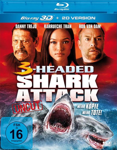 3-Headed Shark Attack (3D Blu-ray), Blu-ray Disc