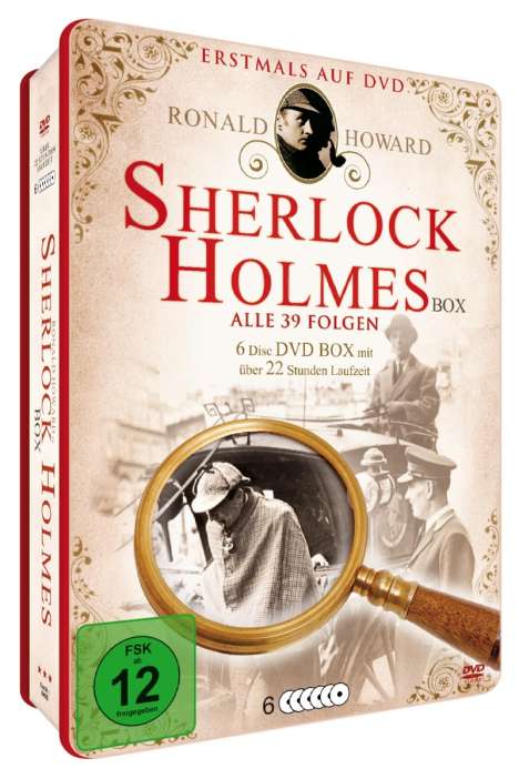 Sherlock Holmes (Deluxe Metallbox Edition), 6 DVDs