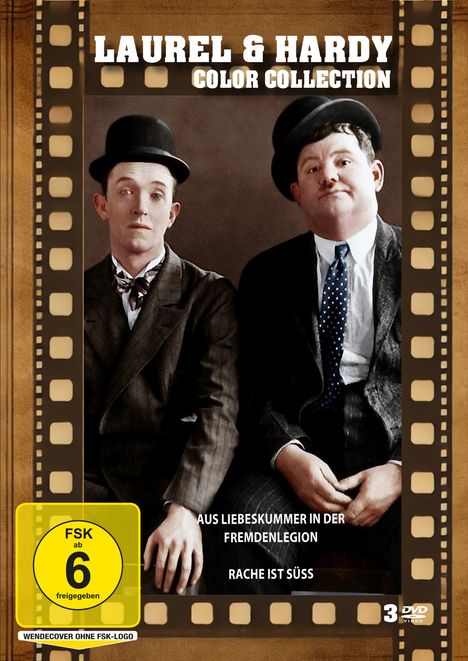 Laurel &amp; Hardy - Color Collection, 3 DVDs