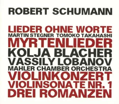 Robert Schumann (1810-1856): Violinkonzert d-moll, 3 CDs