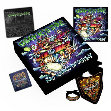 Ugly Kid Joe: Rad Wings Of Destiny (Limited Fanbox), 1 CD, 1 DVD und 1 Merchandise