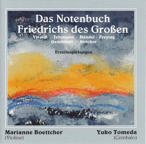 Marianne Boettcher - Das Notenbuch Friedrichs des Großen, CD