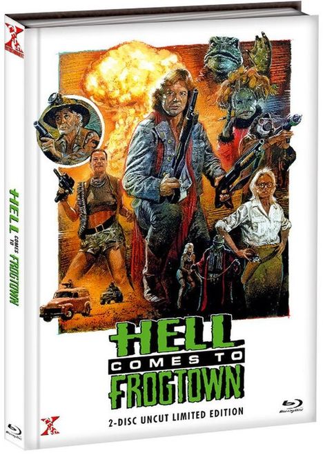 Hell Comes to Frogtown (Blu-ray &amp; DVD im Mediabook), 1 Blu-ray Disc und 1 DVD