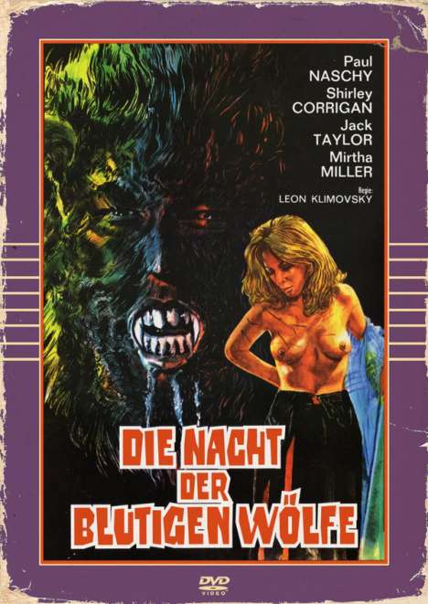 Die Nacht der blutigen Wölfe, DVD
