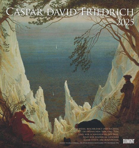 Caspar David Friedrich 2025 - Kunst-Kalender - Wand-Kalender - 45x48, Kalender