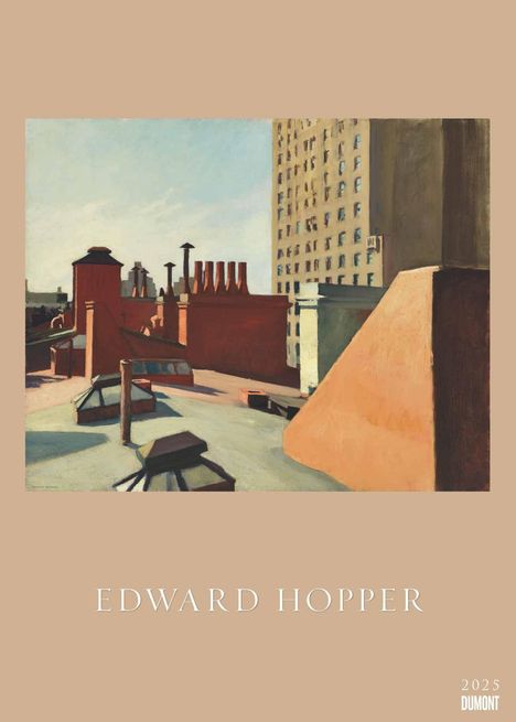 Edward Hopper 2025 - Kunst-Kalender - Poster-Kalender - 50x70, Kalender