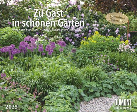 Zu Gast in schönen Gärten 2025 - DUMONT Garten-Kalender - Querformat 52 x 42,5 cm - Spiralbindung, Kalender