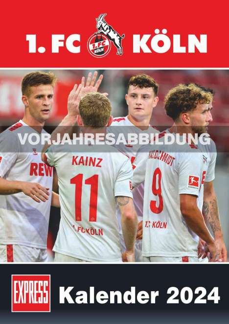 1. FC Köln 2025 - Fußball-Kalender - Express-Fankalender - Wandkalender 29,7 x 42 cm, Kalender