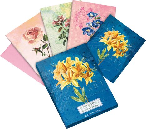 Die Gärten der Künstler Grußkartenset Motiv Gelbe Orchidee, Diverse