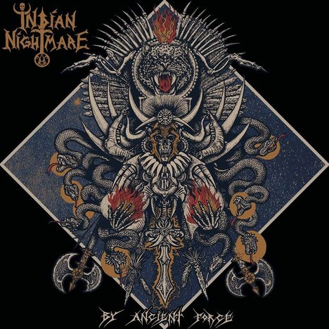 Indian Nightmare: By Ancient Force (Neon Orange Vinyl) (+Poster), LP