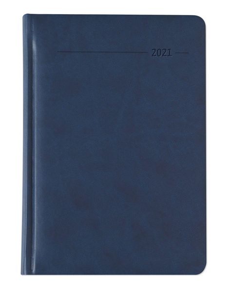 Buchkalender Tucson blau 2021 - Bürokalender A5, Kalender