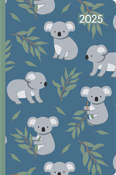 Ladytimer Mini Koala 2025 - Taschen-Kalender 8x11,5 cm - Muster - Weekly - 144 Seiten - Notiz-Buch - Alpha Edition, Buch